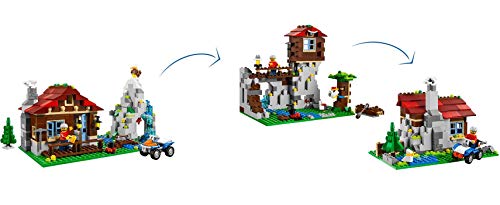 LEGO CREATOR 3-in-1 Mountain Hut 550 Piece Kids Building Playset 31025