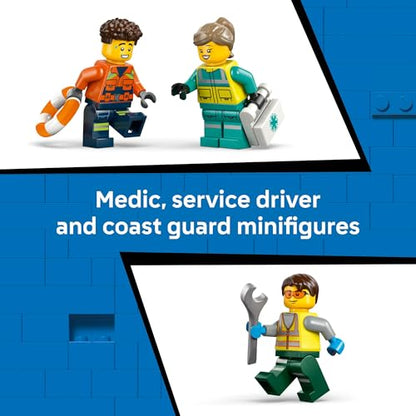 LEGO® City Airplane, Service Truck & Hovercraft Remix 60505