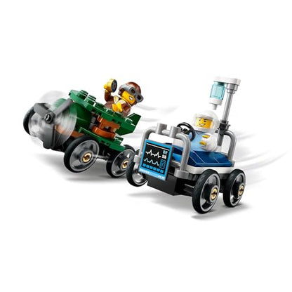 LEGO City Airplane vs. Hospital Bed Race Car Pack 60459