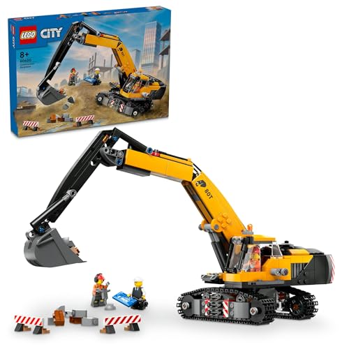 LEGO City Yellow Construction Excavator, Digger Truck 60420