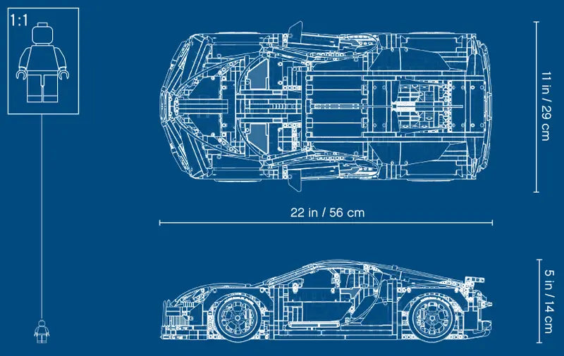LEGO Technic Bugatti Chiron 42083 Brick Island
