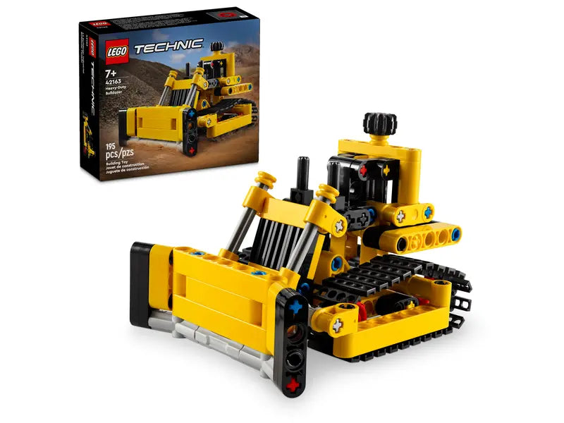 LEGO Technic Heavy-Duty Bulldozer 42163 with packaging