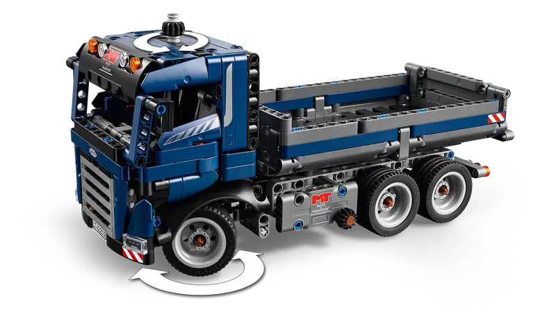 LEGO® Technic Tipping Dump Truck 42203 Use the steering to move the truck into position