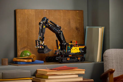  LEGO® Technic Volvo EC500 Hybrid Excavator 42215 displyed on a shelf