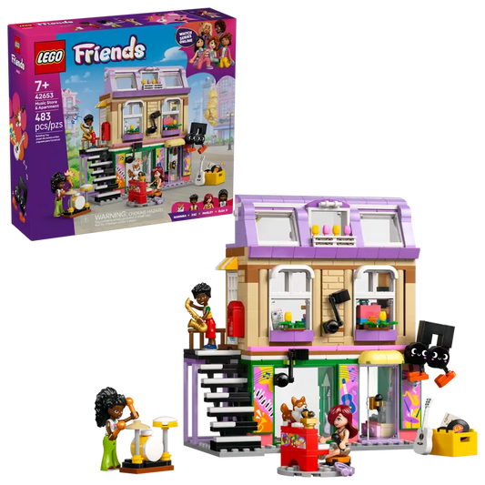 LEGO Friends Music Shop & Apartment 42653 with packaging