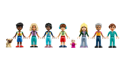  LEGO® Friends Heartlake City Airport and Airplane 42656  includes friends Zac and Nova, Zac’s sister, a pilot figure and a baby