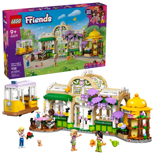 LEGO® Friends Plant Café & Flower Shop 42671 with packaging