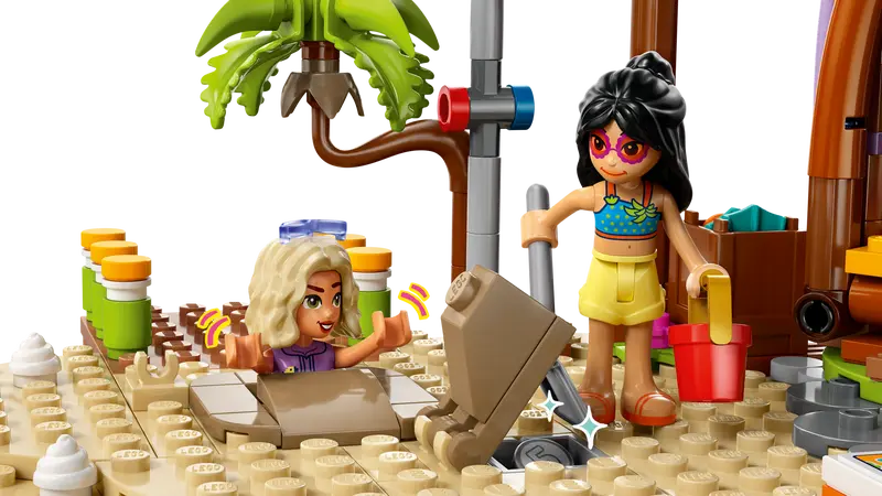 LEGO® Friends Family Holiday Beach Resort 42673 Search for treasure
using the metal detector accessory.