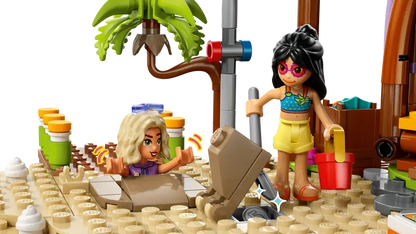LEGO® Friends Family Holiday Beach Resort 42673 Search for treasure
using the metal detector accessory.