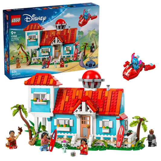 LEGO Disney Lilo and Stitch Beach House 43268 with packaging