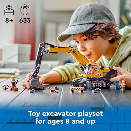 LEGO City Yellow Construction Excavator, Digger Truck 60420