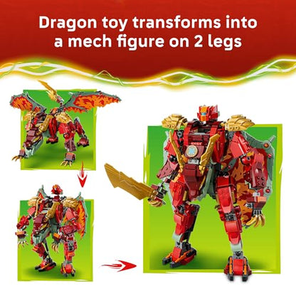 LEGO® NINJAGO® Wyldfyre's Transforming Dragon Mech 71868