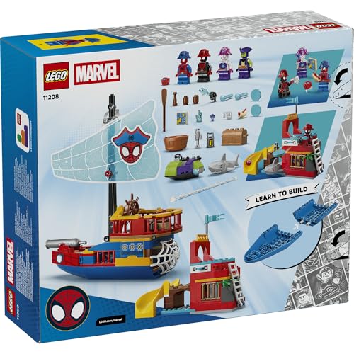 LEGO® ǀ Marvel Spidey and His Amazing Friends Team Spidey Pirate Ship 11208