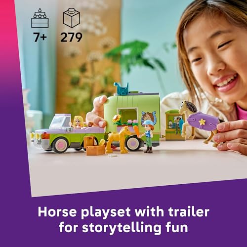 LEGO® Friends Horse & Baby Foal Trailer 42695