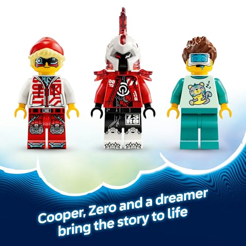 LEGO DREAMZzz 2in1 Cooper’s Tiger Mech & Zero’s Hot Rod Race Car 71497