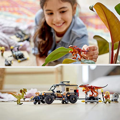 LEGO 76951 Jurassic World Dominion Pyroraptor & Dilophosaurus Transport