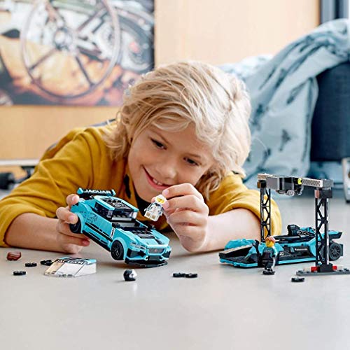 LEGO Speed Champions Formula E Panasonic Jaguar Racing Gen2 car and Jaguar I-PACE eTROPHY 76898