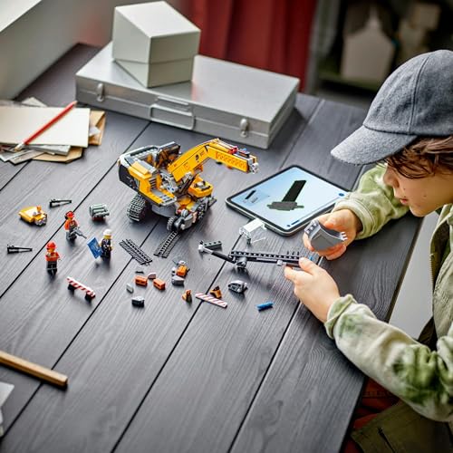 LEGO City Yellow Construction Excavator, Digger Truck 60420