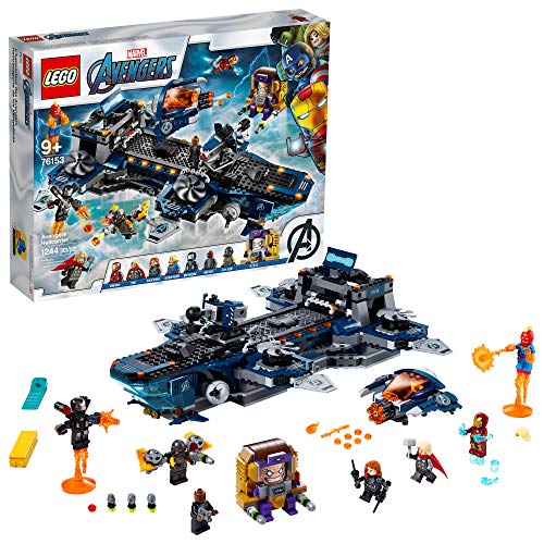 LEGO Marvel Avengers Helicarrier 76153 Fun LEGO Brick Building Toy with Marvel Avengers Action Minifigures, Great Kids Who Love Airplanes and Superhero Adventures (1,244 Pieces)