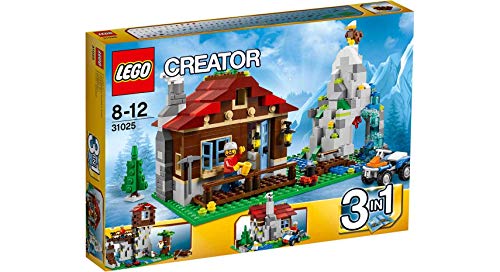 LEGO CREATOR 3-in-1 Mountain Hut 550 Piece Kids Building Playset 31025