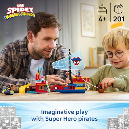 LEGO® ǀ Marvel Spidey and His Amazing Friends Team Spidey Pirate Ship 11208