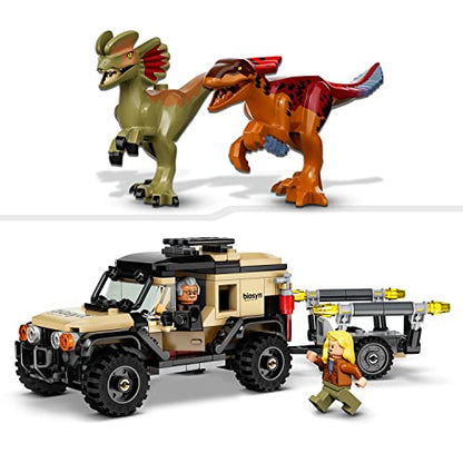 LEGO 76951 Jurassic World Dominion Pyroraptor & Dilophosaurus Transport