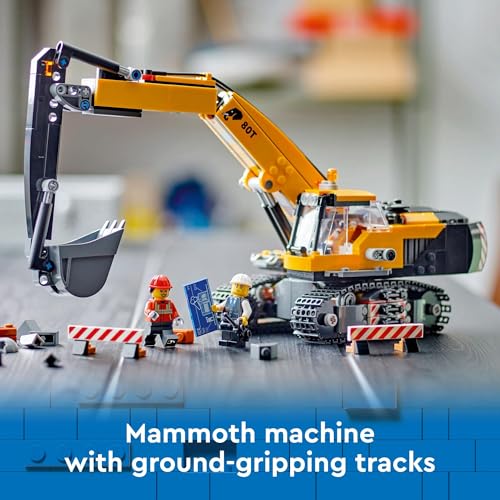 LEGO City Yellow Construction Excavator, Digger Truck 60420