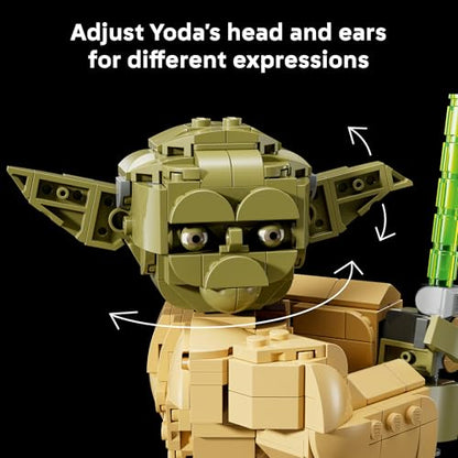 LEGO® Star Wars: Attack of the Clones™ Yoda™ Bust with Lightsaber™ 75438
