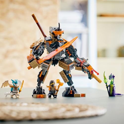 LEGO® NINJAGO® Cole’s Mission Mech & Dragon Zane 71854