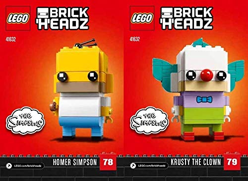 LEGO® Brick Headz 41632 Homer Simpson & Krusty The Clown