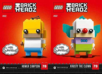 LEGO® Brick Headz 41632 Homer Simpson & Krusty The Clown