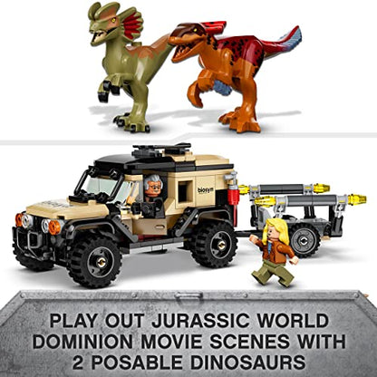 LEGO 76951 Jurassic World Dominion Pyroraptor & Dilophosaurus Transport
