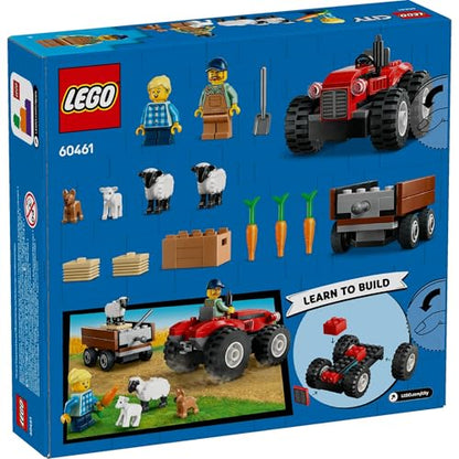 LEGO City Red Farm Tractor with Trailer & Sheep 60461