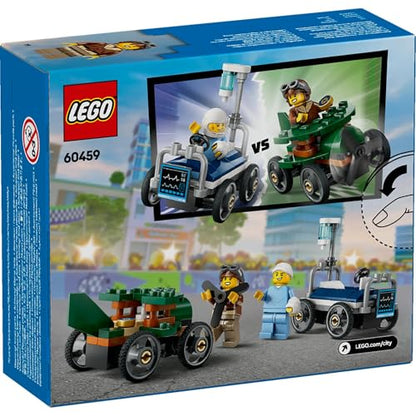 LEGO City Airplane vs. Hospital Bed Race Car Pack 60459