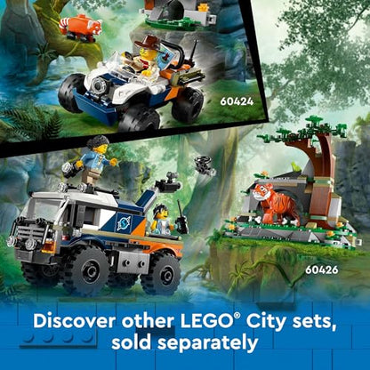 LEGO® City Jungle Explorer Helicopter at Base Camp 60437