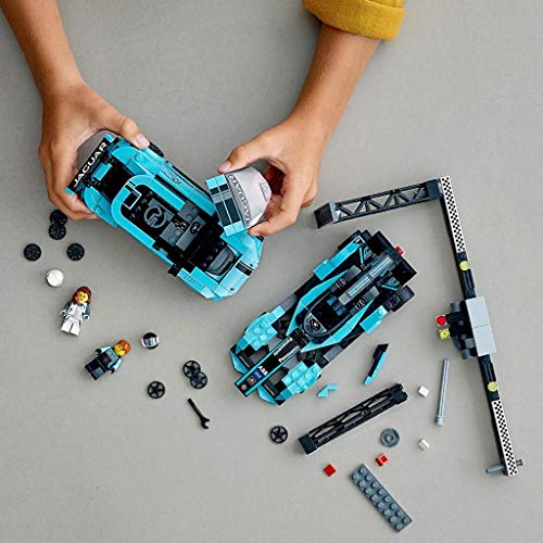 LEGO Speed Champions Formula E Panasonic Jaguar Racing Gen2 car and Jaguar I-PACE eTROPHY 76898