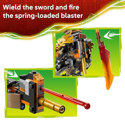 LEGO® NINJAGO® Cole’s Mission Mech & Dragon Zane 71854
