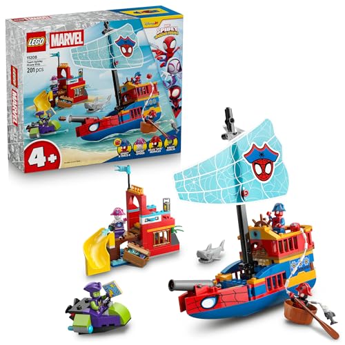 LEGO® ǀ Marvel Spidey and His Amazing Friends Team Spidey Pirate Ship 11208