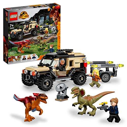LEGO 76951 Jurassic World Dominion Pyroraptor & Dilophosaurus Transport