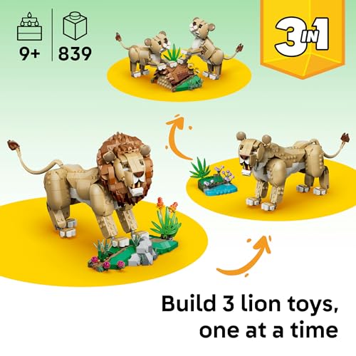 LEGO® Creator 3 in 1 Wild Animals: Majestic Lion 31386