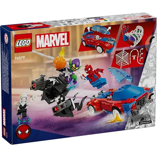 LEGO® Marvel Super Heroes Spider-Man Race Car & Venom Green Goblin 76279