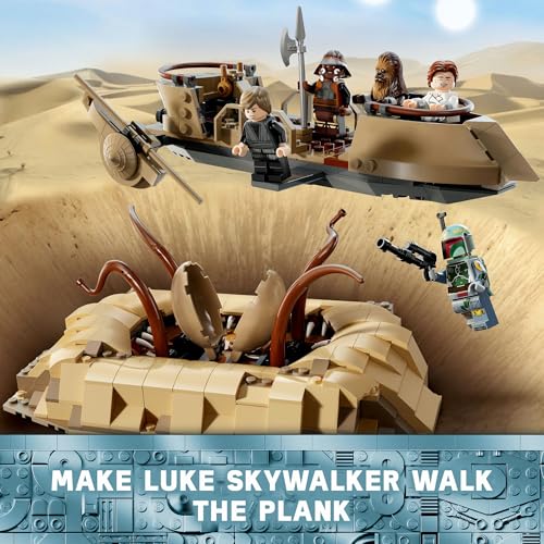 LEGO® Star Wars: Return of The Jedi Desert Skiff & Sarlacc Pit 75396 Collectible Building Set, Buildable Toy Vehicle Playset for Kids, Fun Toy for Boys, Girls and Any Fans