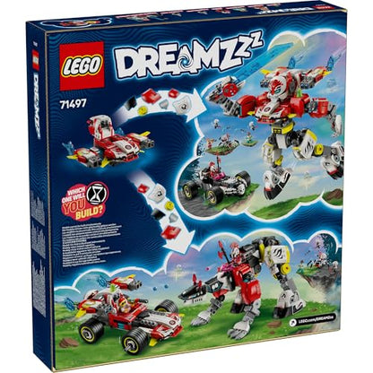 LEGO DREAMZzz 2in1 Cooper’s Tiger Mech & Zero’s Hot Rod Race Car 71497