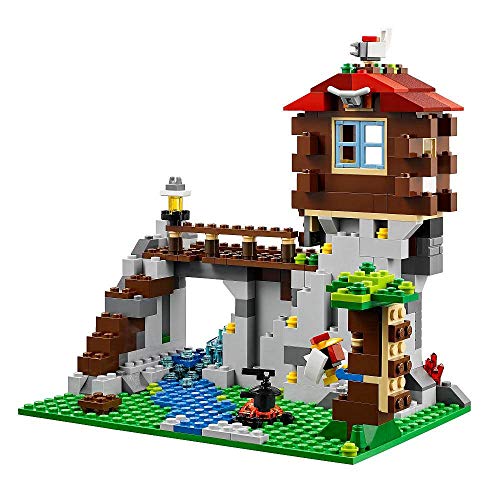 LEGO CREATOR 3-in-1 Mountain Hut 550 Piece Kids Building Playset 31025