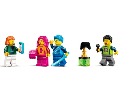 LEGO® City Gaming Tournament Truck 60388 includes 4 minifigures and a trophy