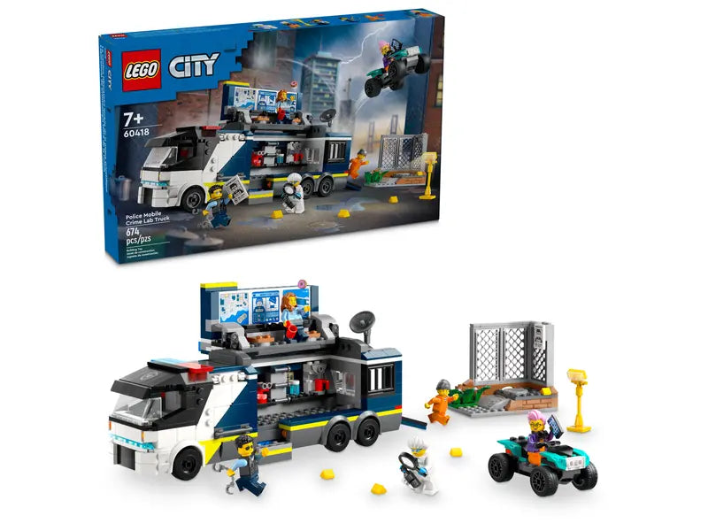 LEGO City Police Mobile Crime Lab Truck 60418 with packaging