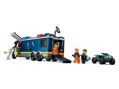 LEGO City Police Mobile Crime Lab Truck 60418 includes an Onboard jail
