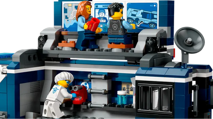 LEGO City Police Mobile Crime Lab Truck 60418 Includes computers, a map, CCTV screens and a microscope