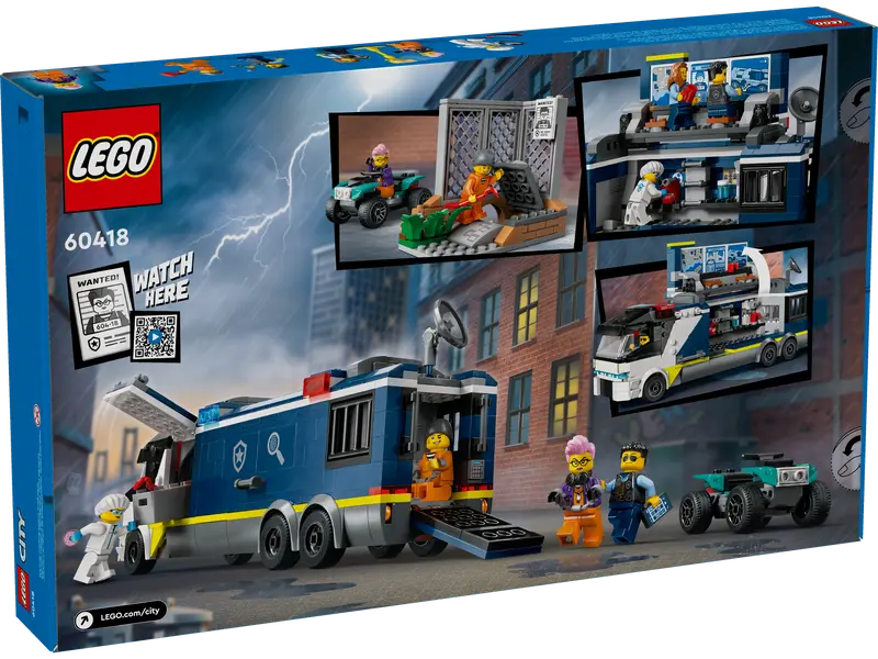 LEGO City Police Mobile Crime Lab Truck 60418 Box