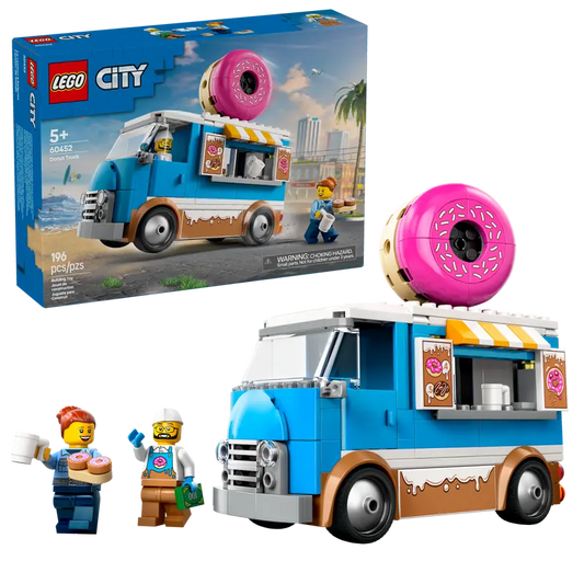 LEGO® City Donut Truck playset (60452) with packaging